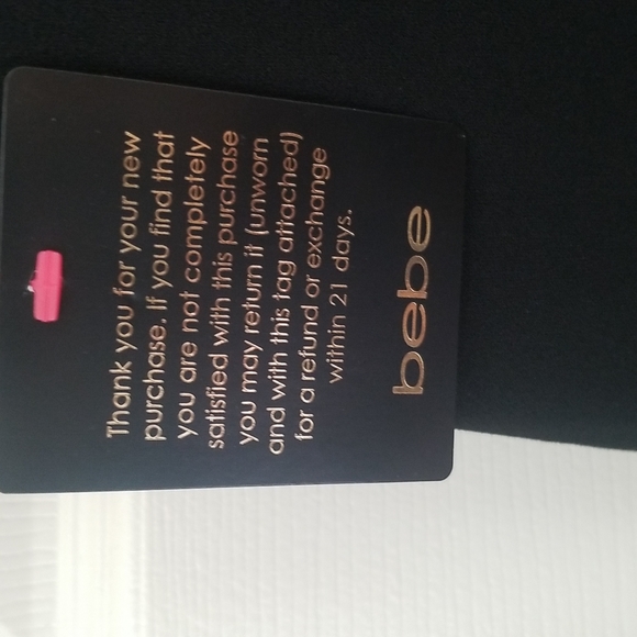 Brand new black bebe dress size 10, back has a gold zipper that goes all the way - Picture 4 of 5